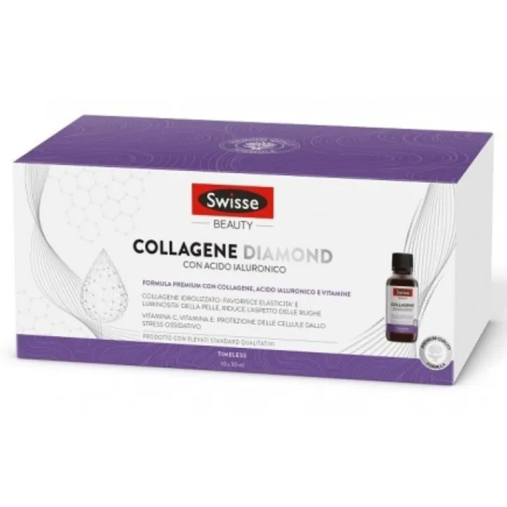 HEALTH AND HAPPINESS Swisse Collagene Diamond 10 Fiale da 30 ml - Integratore Pelle Best