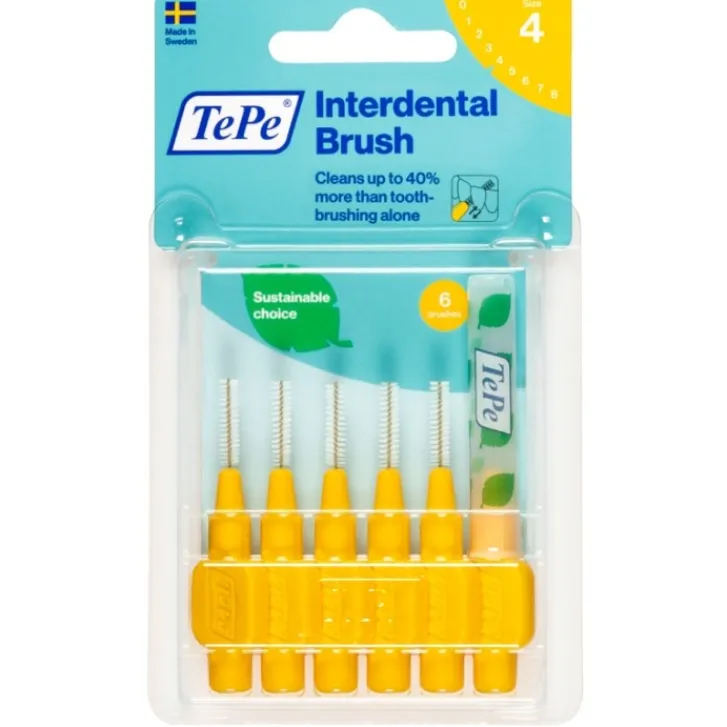 PRODOTTI FMC Tepe Scovolino Giallo 0,7 mm 6 pezzi New