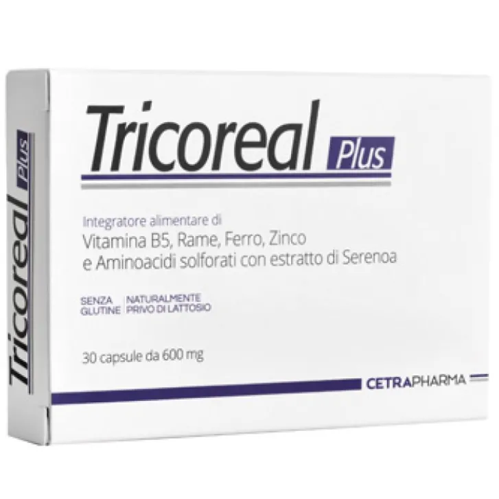 CETRA PHARMA Srl Tricoreal Plus 30 Capsule - Integratore Capelli e Unghie Discount