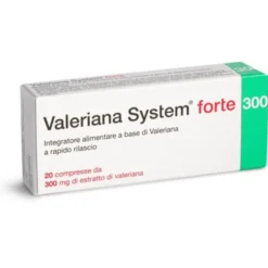 FIDIA FARMACEUTICI Valeriana System Forte 20 Compresse - Integratore Alimentare Sale