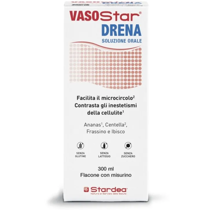 STARDEA Vasostar Drena 300 ml - Integratore Alimentare Sale