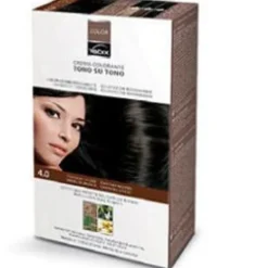 VEBI ISTITUTO BIOCHIMICO Srl Vebix-Color Tintura per Capelli Permanente Naturale 4.0 Castano Medio