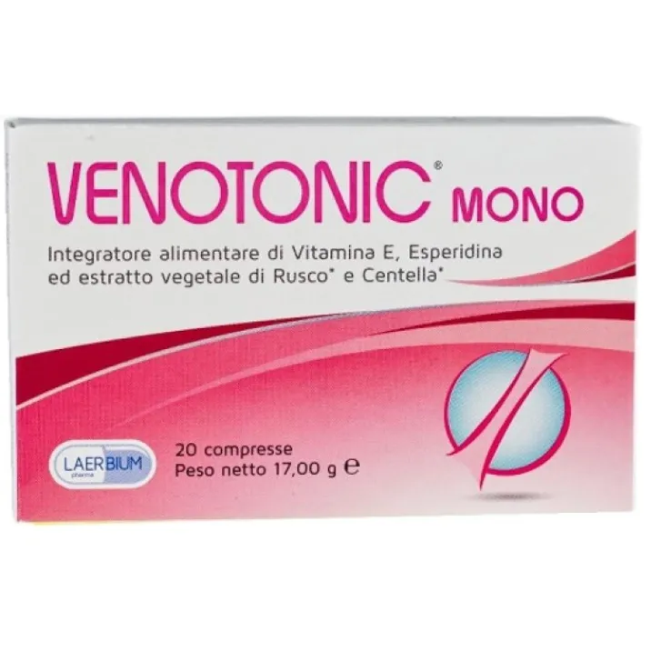 LAERBIUM PHARMA Srl Venotonic Mono 20 Compresse - Integratore Alimentare Outlet