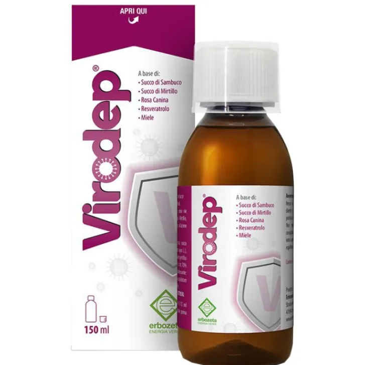 ERBOZETA ELP Virodep Sciroppo 150 ml - Integratore Benessere Vie Respiratorie New