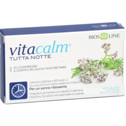 BIOS LINE SpA VitaCalm Tutta Notte 30 Compresse - Integratore Sonno Discount