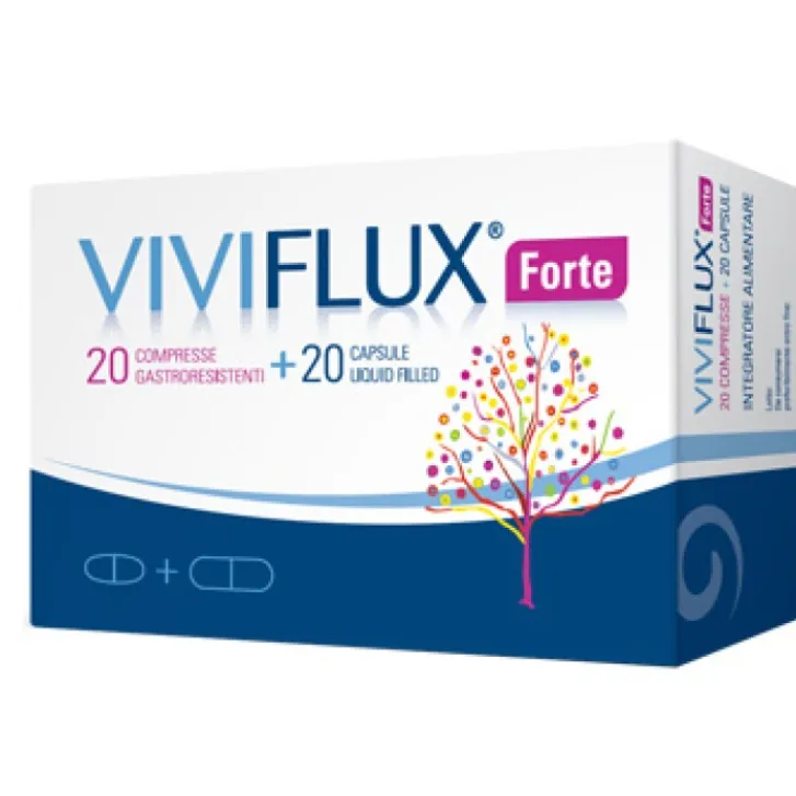 NEURAXPHARM Viviflux Forte 20 Capsule + 20 Compresse - Integratore Alimentare Hot